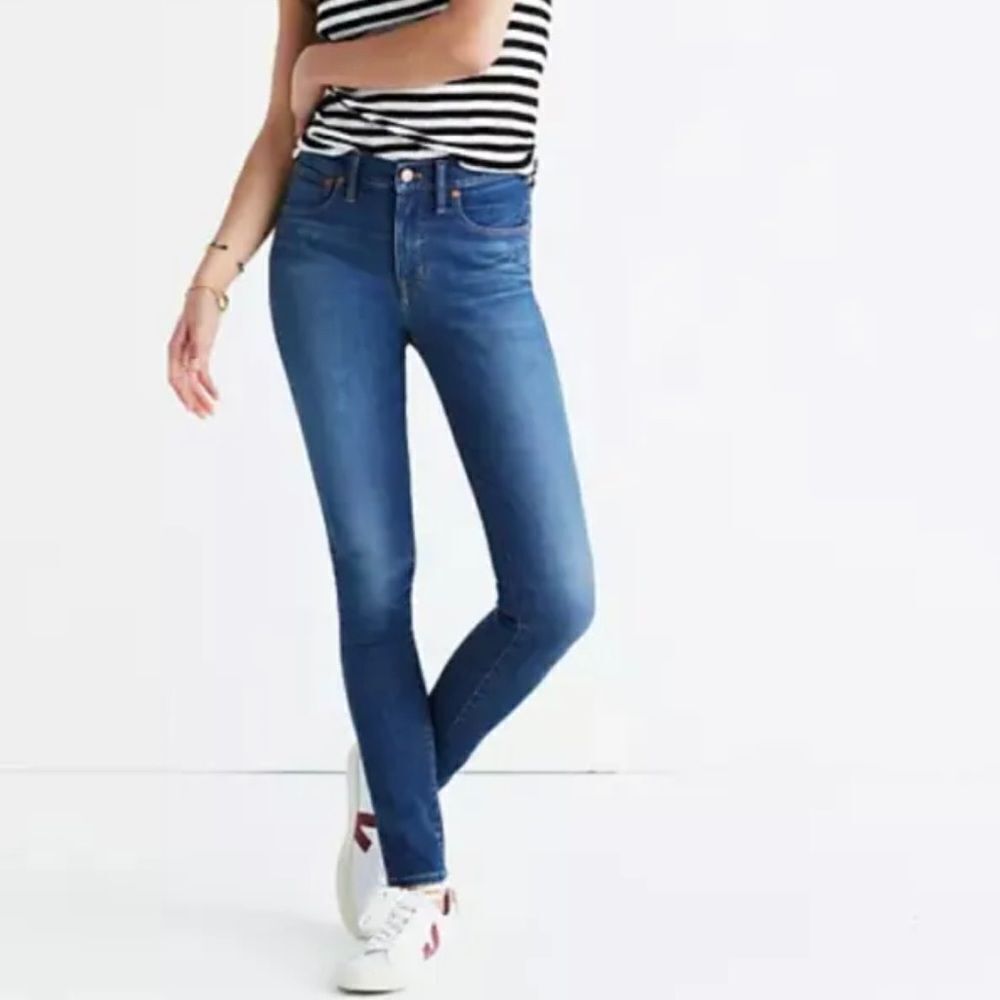 Madewell High Riser Skinny Jeans in Polly Wash